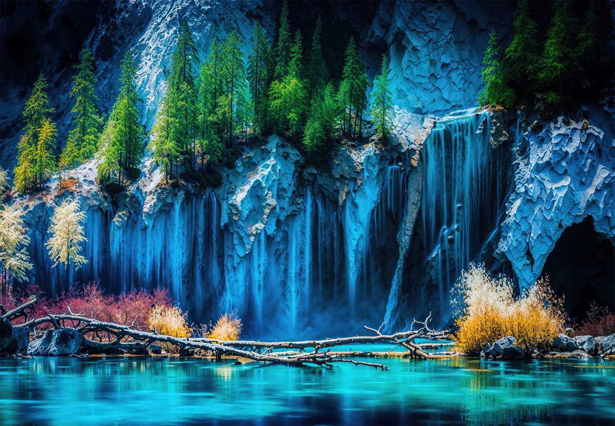 The Natural Wonder of Jiuzhaigou Valley, Sichuan Province, China