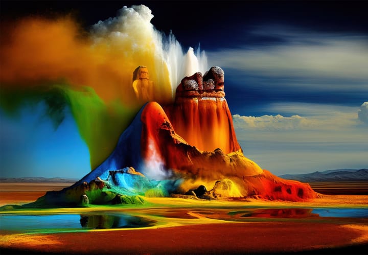 Fly Geyser, Nevada, USA