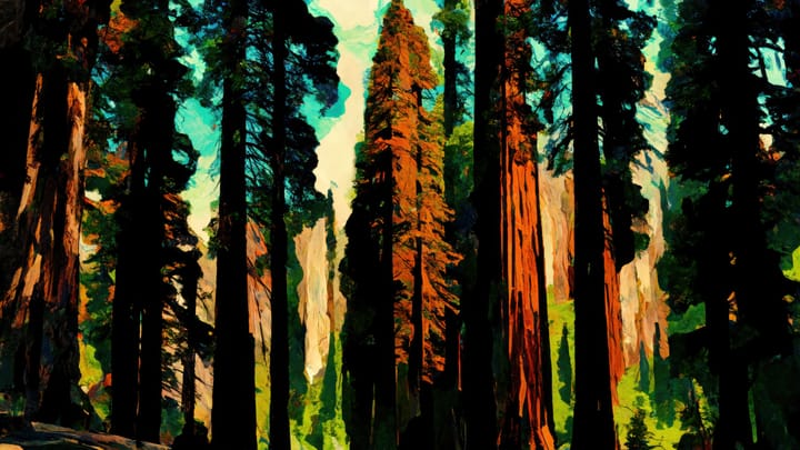 The Majestic Sequoia National Forest, California, USA